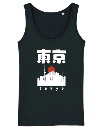 Tokyo White Silhouette Black