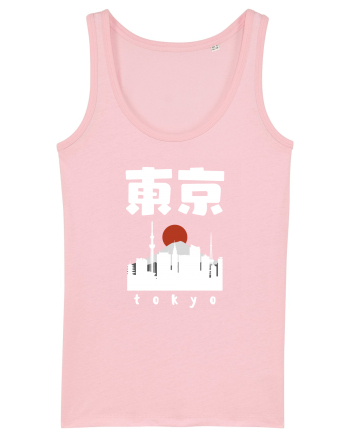 Tokyo White Silhouette Cotton Pink
