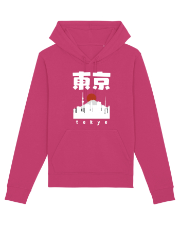 Tokyo White Silhouette Raspberry