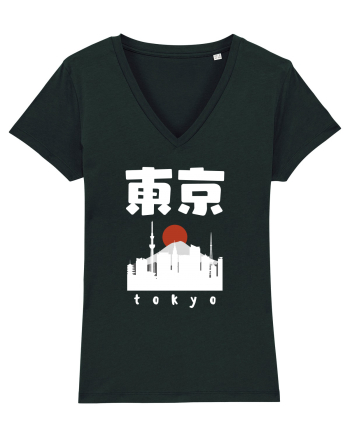 Tokyo White Silhouette Black