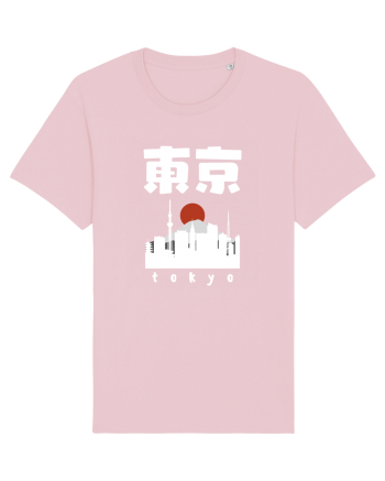 Tokyo White Silhouette Cotton Pink