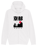Kyoto Black Silhouette Hanorac cu fermoar Unisex Connector