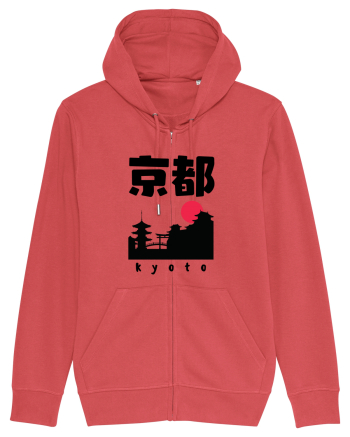 Kyoto Black Silhouette Carmine Red