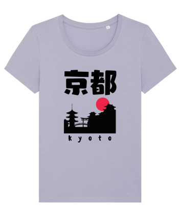 Kyoto Black Silhouette Lavender