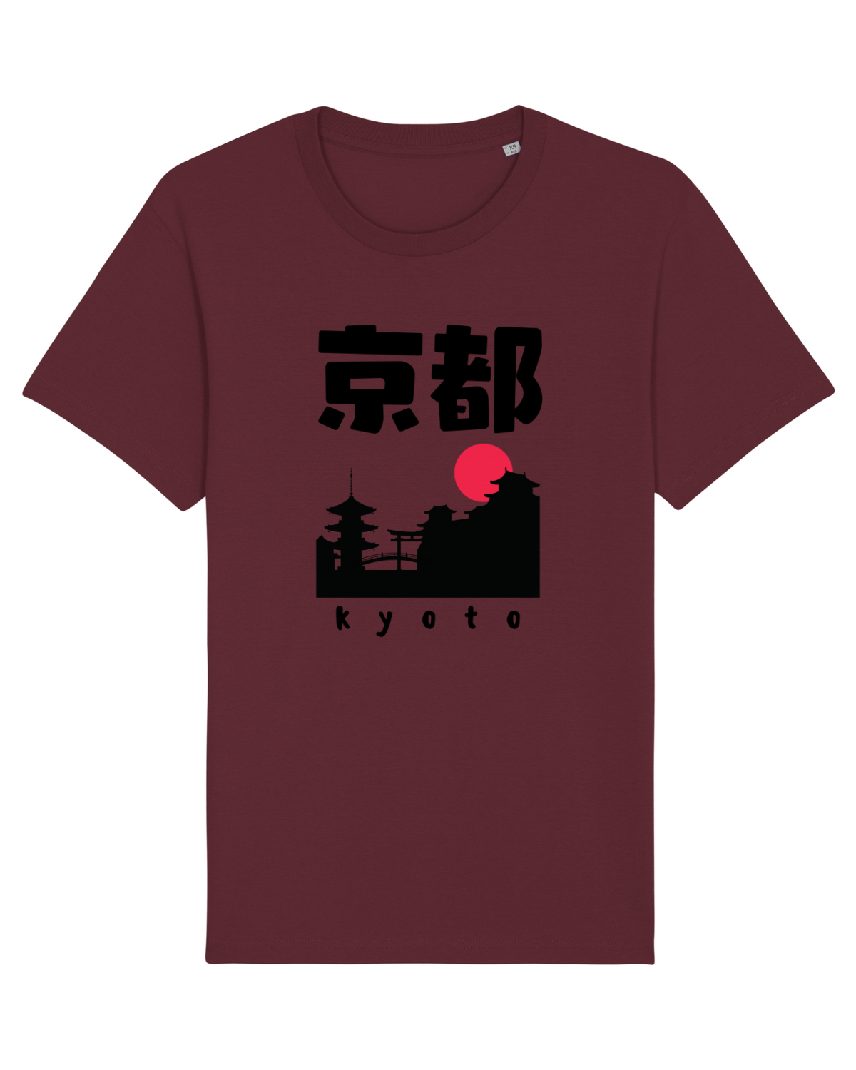 Tricou mânecă scurtă Unisex Rocker Burgundy