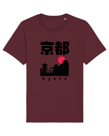 Kyoto Black Silhouette Burgundy