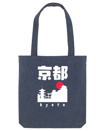 Kyoto White Silhouette Midnight Blue