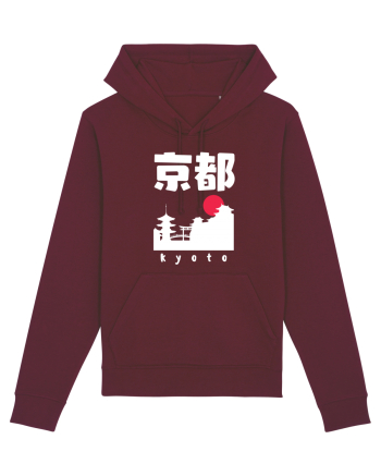 Kyoto White Silhouette Burgundy
