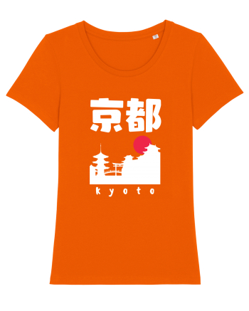 Kyoto White Silhouette Bright Orange