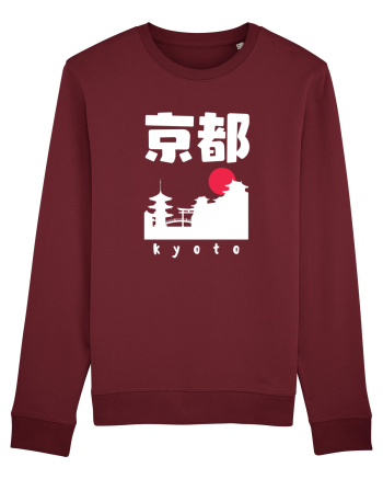 Kyoto White Silhouette Burgundy