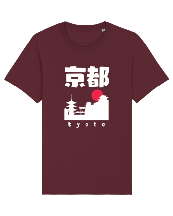 Kyoto White Silhouette Burgundy