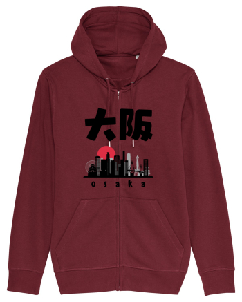Osaka Black Silhouette Burgundy