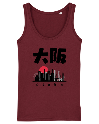 Osaka Black Silhouette Burgundy