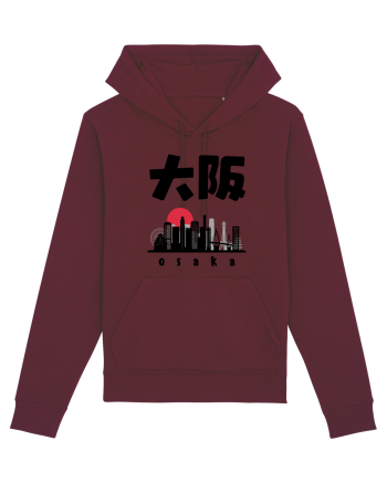 Osaka Black Silhouette Burgundy
