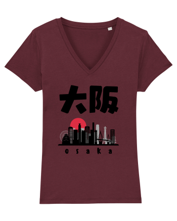 Osaka Black Silhouette Burgundy