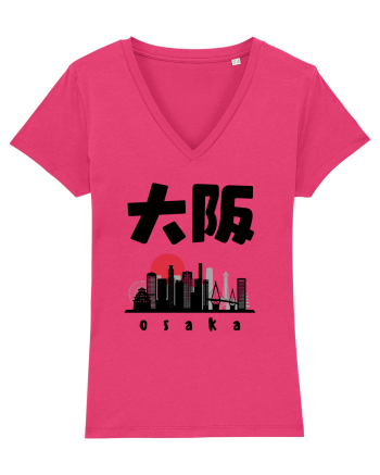 Osaka Black Silhouette Raspberry
