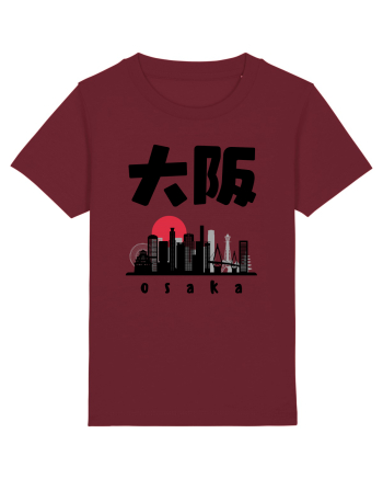 Osaka Black Silhouette Burgundy