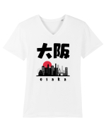Osaka Black Silhouette Tricou mânecă scurtă guler V Bărbat Presenter