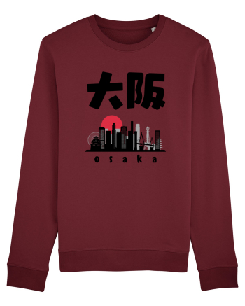 Osaka Black Silhouette Burgundy