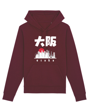 Osaka White Silhouette Burgundy