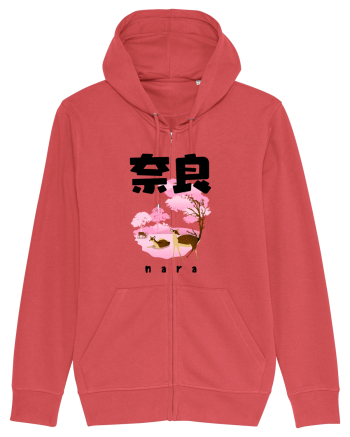 Nara Black Silhouette Carmine Red