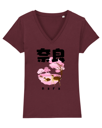 Nara Black Silhouette Burgundy
