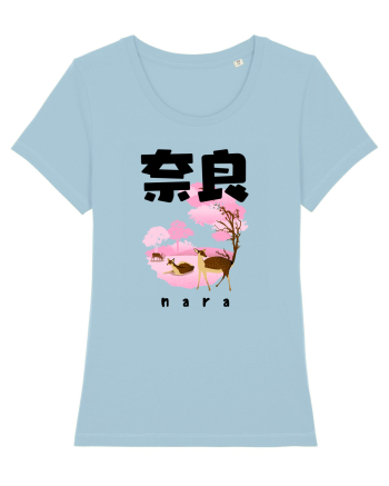 Nara Black Silhouette Sky Blue