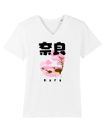 Nara Black Silhouette Tricou mânecă scurtă guler V Bărbat Presenter