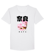 Nara Black Silhouette Tricou mânecă scurtă guler larg Bărbat Skater