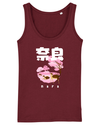 Nara White Silhouette Burgundy