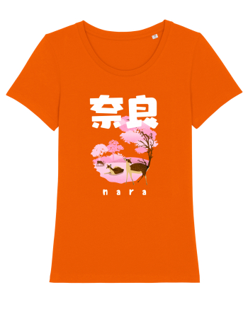 Nara White Silhouette Bright Orange