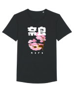 Nara White Silhouette Tricou mânecă scurtă guler larg Bărbat Skater