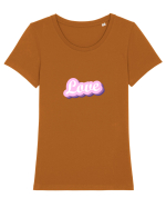 Vintage Love Tricou mânecă scurtă guler larg fitted Damă Expresser