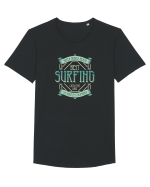 Best Surfing Catch the Wave Tricou mânecă scurtă guler larg Bărbat Skater