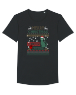 Meowy Christmas Merry Christmas Cat Tricou mânecă scurtă guler larg Bărbat Skater