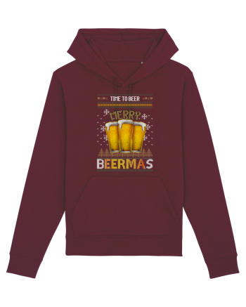 Merry Beermas Time To Beer Burgundy
