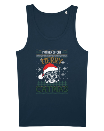 Merry Catmas Mother Of Cat Navy