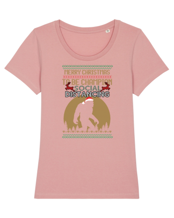 Merry Christmas Bigfoot Distancing Champion Canyon Pink
