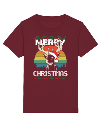 Merry Christmas Hunters Burgundy