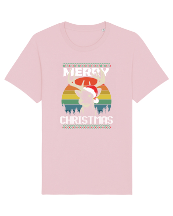 Merry Christmas Hunters Cotton Pink