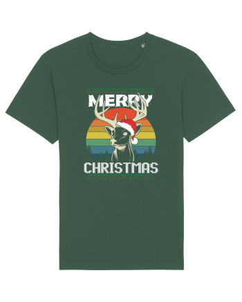 Merry Christmas Hunters Bottle Green