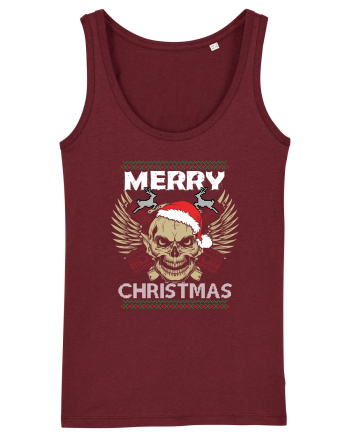 Merry Christmas Riders Burgundy