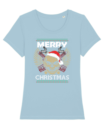 Merry Christmas Riders Sky Blue