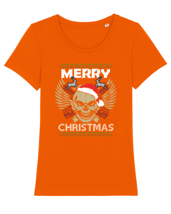 Merry Christmas Riders Bright Orange