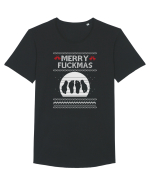 Merry Fuckmas Tricou mânecă scurtă guler larg Bărbat Skater