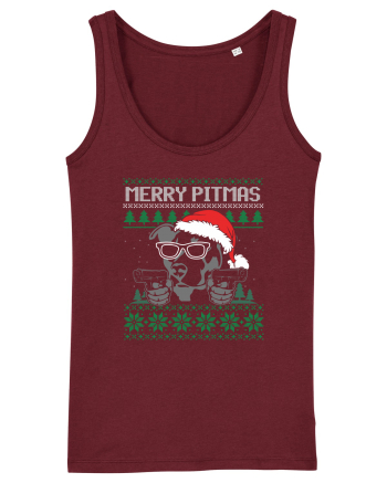 Merry Pitmas Burgundy
