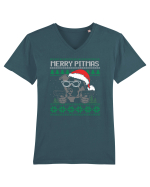 Merry Pitmas Tricou mânecă scurtă guler V Bărbat Presenter