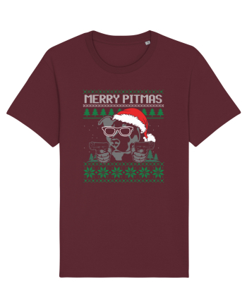 Merry Pitmas Burgundy