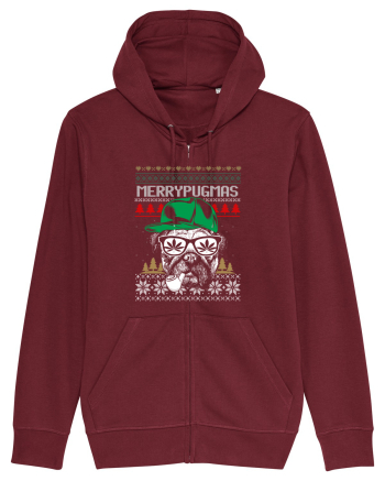 Merry Pugmas Burgundy
