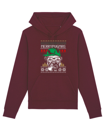 Merry Pugmas Burgundy